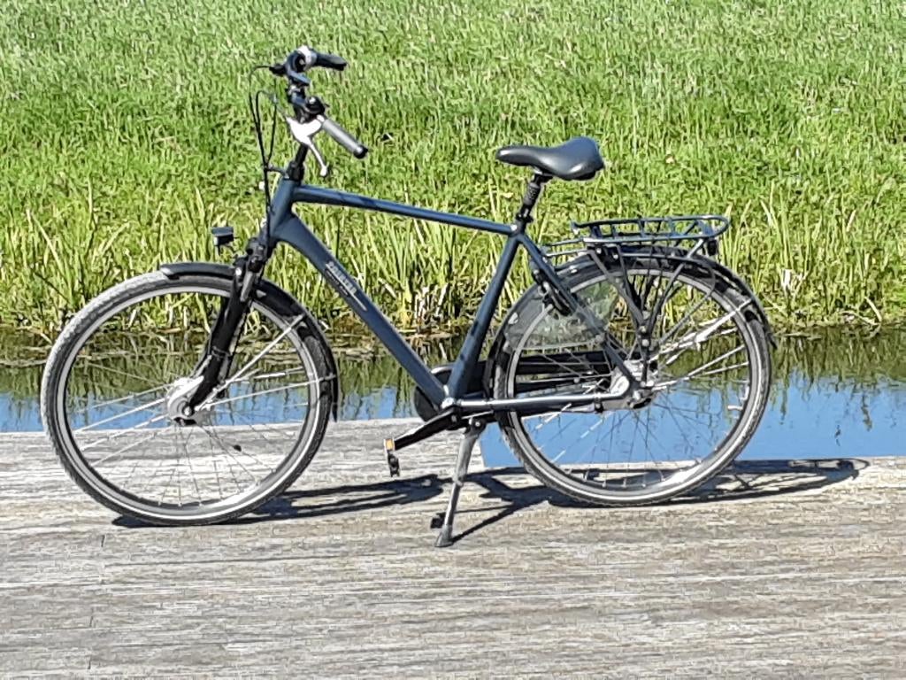 Fiets dames en heren model, 53 tot 56 cm, Versnellingen, Zo goed als nieuw, Ophalen