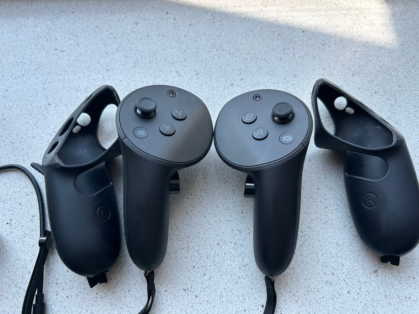 (Als Nieuw!) Meta Quest Pro Controllers incl beschermhoesjes, Ophalen of Verzenden, Nieuw, Kabel of Apparatuur