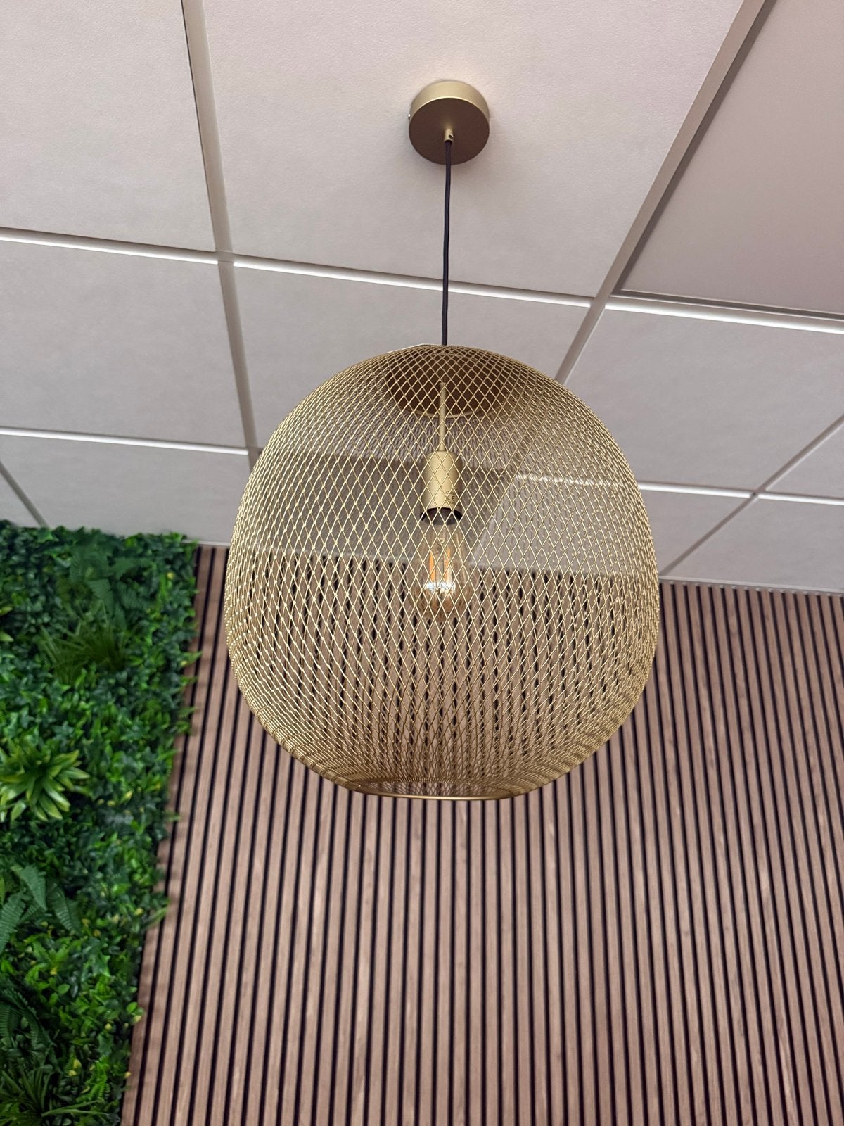 Nieuwe Light & Living 'Moroc' hanglamp goud, Ø40cm, Ophalen, Nieuw, Metaal