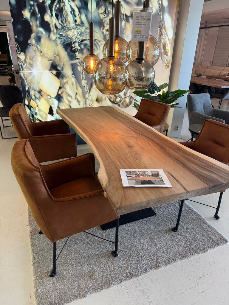 Boomstam tafel, Ophalen of Verzenden