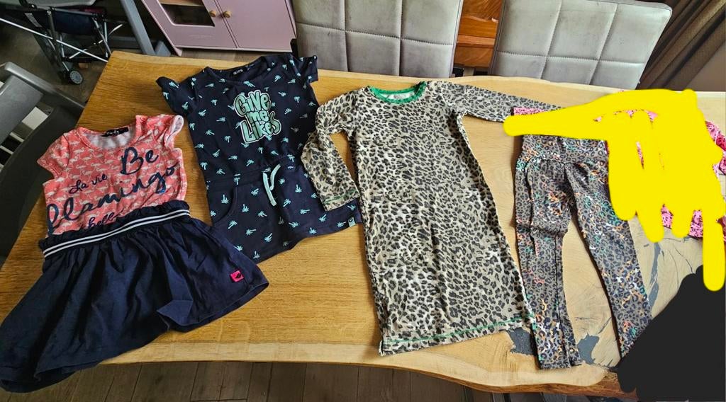 Pakket meisjeskleding maat 98/104/110 (5 items), Kinderen en Baby's, Kinderkleding | Maat 98, Ophalen of Verzenden