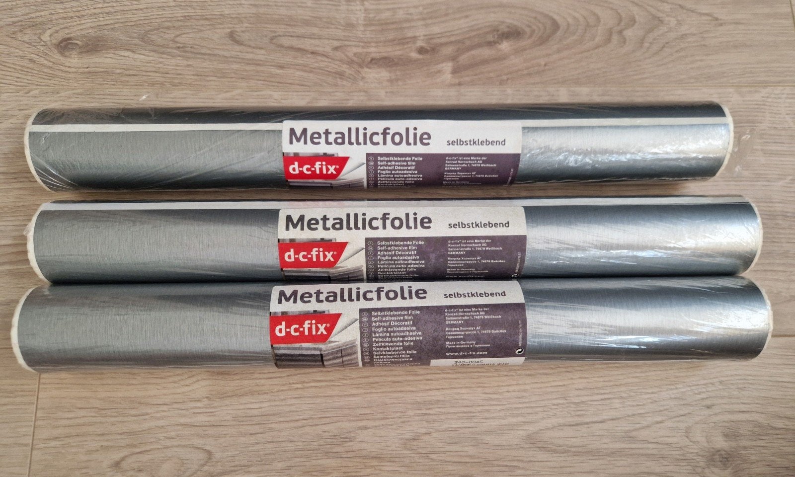 3x Metallic decoratie folie 45 cm x 1,5 m, Ophalen of Verzenden