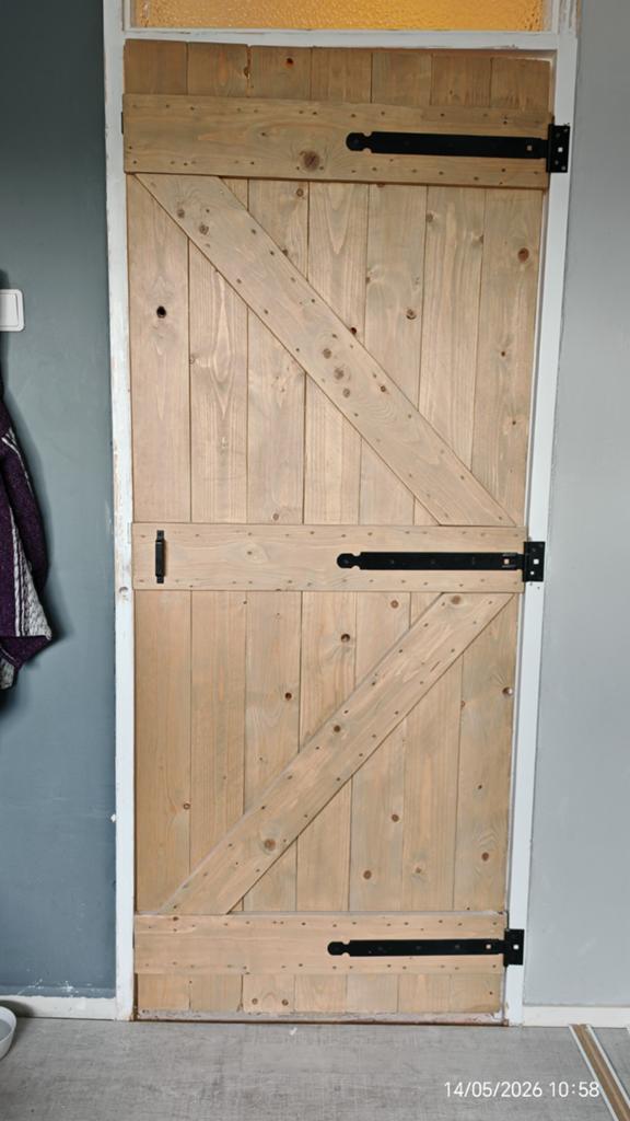 Barn deuren 2x 80x200, Ophalen, Binnendeur, 200 tot 215 cm