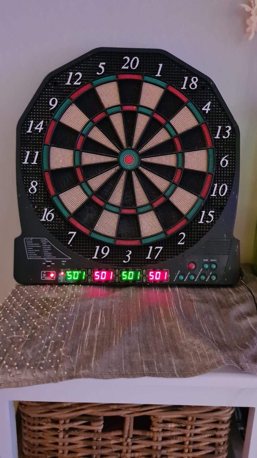 Elektronisch dartbord excl. pijlen., Ophalen of Verzenden, Gebruikt, Dartbord, Soft tip