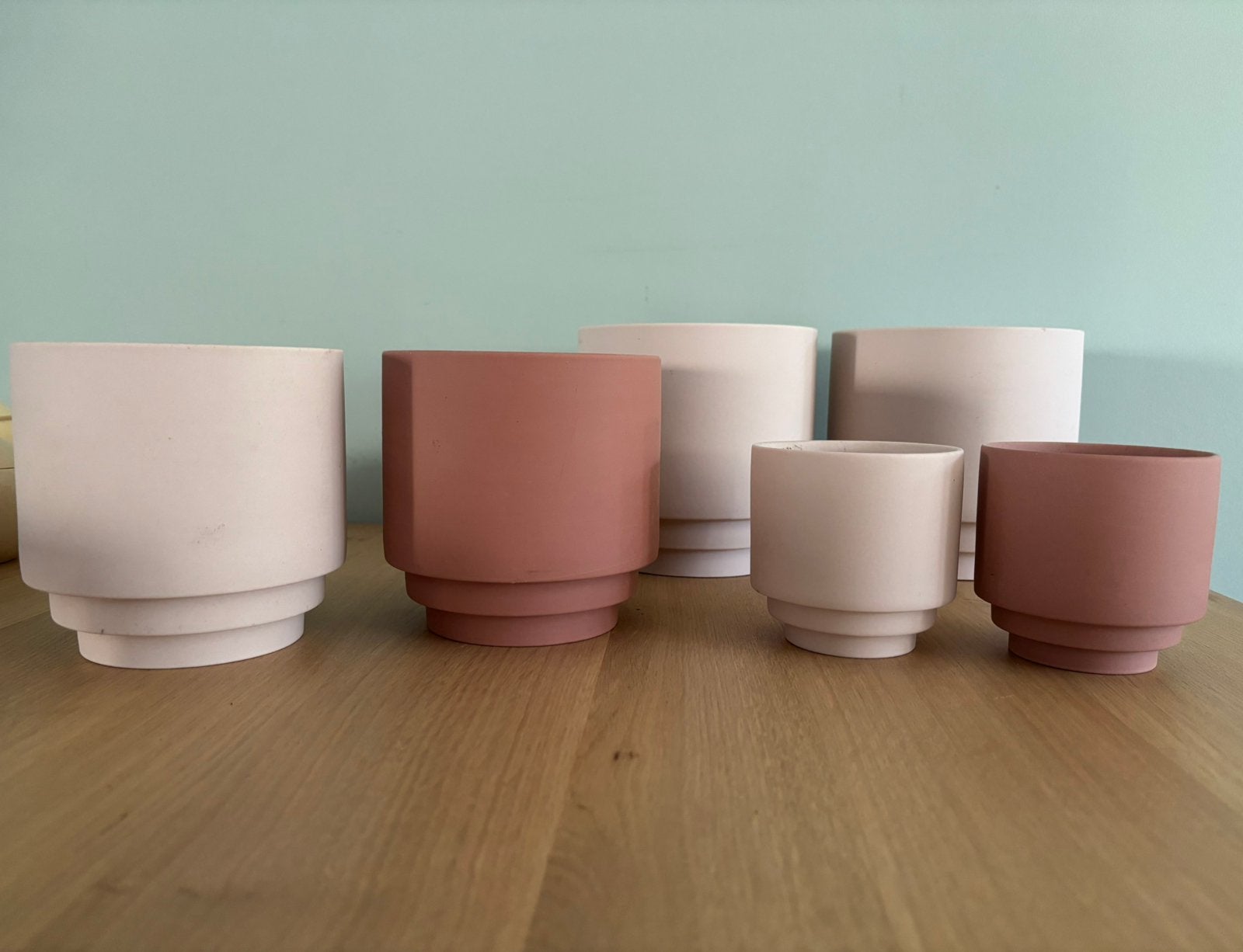 Set van 6 binnen bloempotten (keramiek) van Loods 5., Ophalen, Rond, Binnen, Zo goed als nieuw