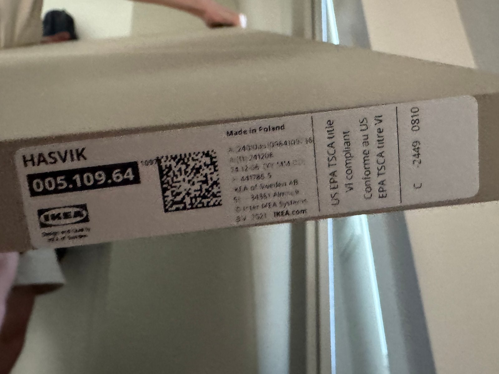 Beige schuifpanelen, Hasvik - Ikea, 236x50 cm, Ophalen, Zo goed als nieuw, 25 tot 50 cm, Minder dan 100 cm