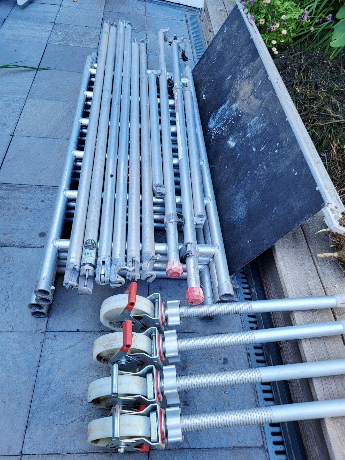 Rolsteiger 185x70x370 met 4 nylon wielen, Ophalen, Gebruikt, Rolsteiger of Kamersteiger, 2 tot 5 meter