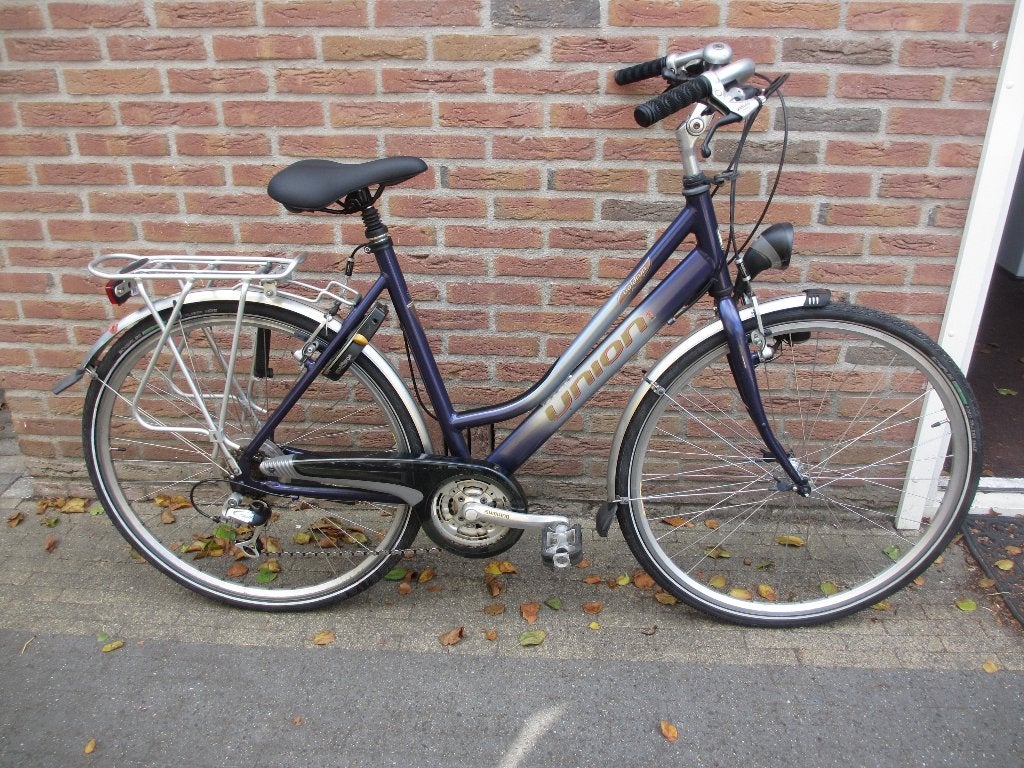 UNION Damesfiets Framehoogte 53 cm 24 versnellingen ZGAN!, 53 tot 56 cm, Velgrem, Versnellingen, Zo goed als nieuw