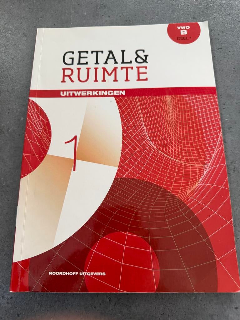 Getal & Ruimte Uitwerkingen VWO B Deel 1, Boeken, Schoolboeken, Ophalen of Verzenden, Gelezen, VWO, Wiskunde B