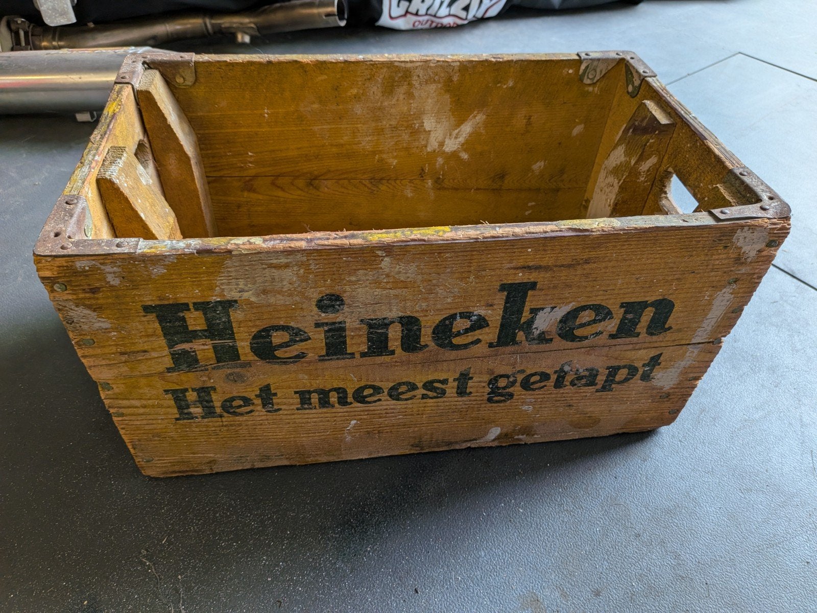 Vintage Heineken bierkrat - Houten krat uit 1965?, Ophalen