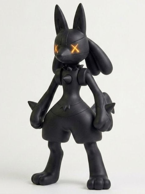 KAWS x Lucario Figuur - Zeldzaam Verzamelobject, B, Ophalen of Verzenden, Zo goed als nieuw, H