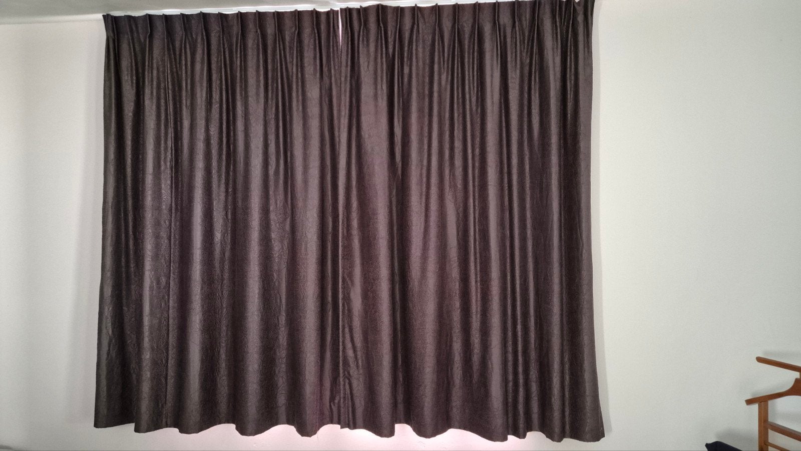 paarse gevoerde gordijnen, Huis en Inrichting, 230 cm, Gebruikt, 190 cm, Ophalen of Verzenden