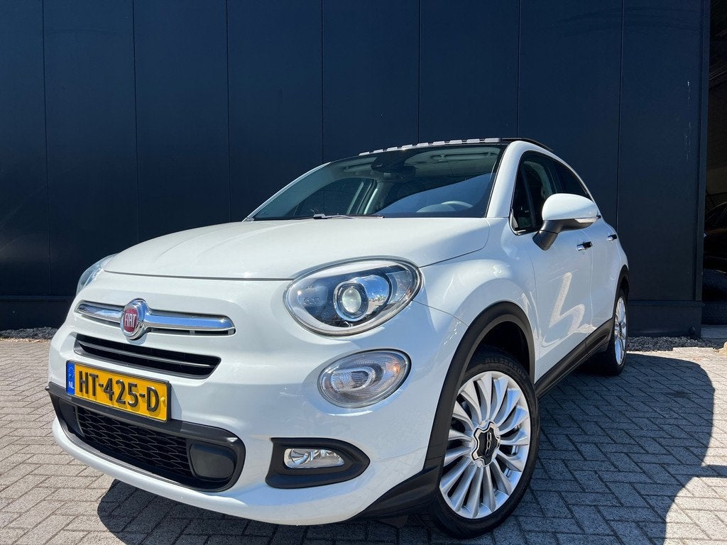 Fiat 500 X 1.4 Turbo Automaat/Pano/VolLeer/Navi/Xenon, Gebruikt, 4 cilinders, 500X, Wit