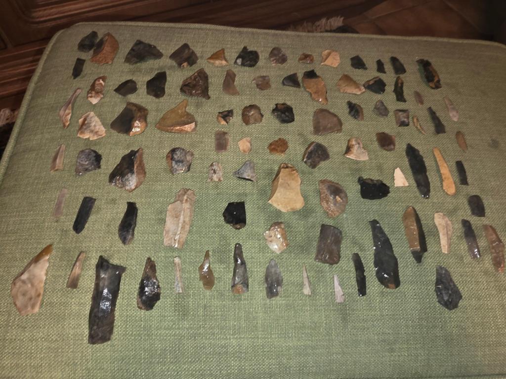 Stenentijdperk artefacten klingen stekers pijlpunten, Ophalen of Verzenden