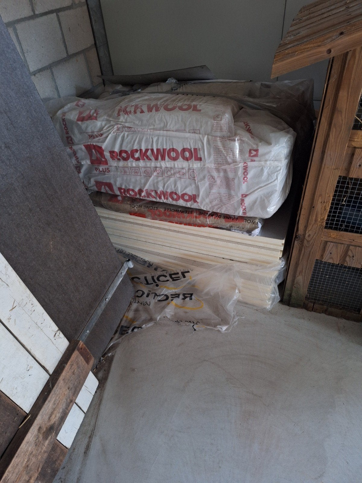 Diverse isolatiematerialen: Rockwool, PIR, Dupanel, Dakisolatie, Gebruikt, 12 cm of meer, Steenwol