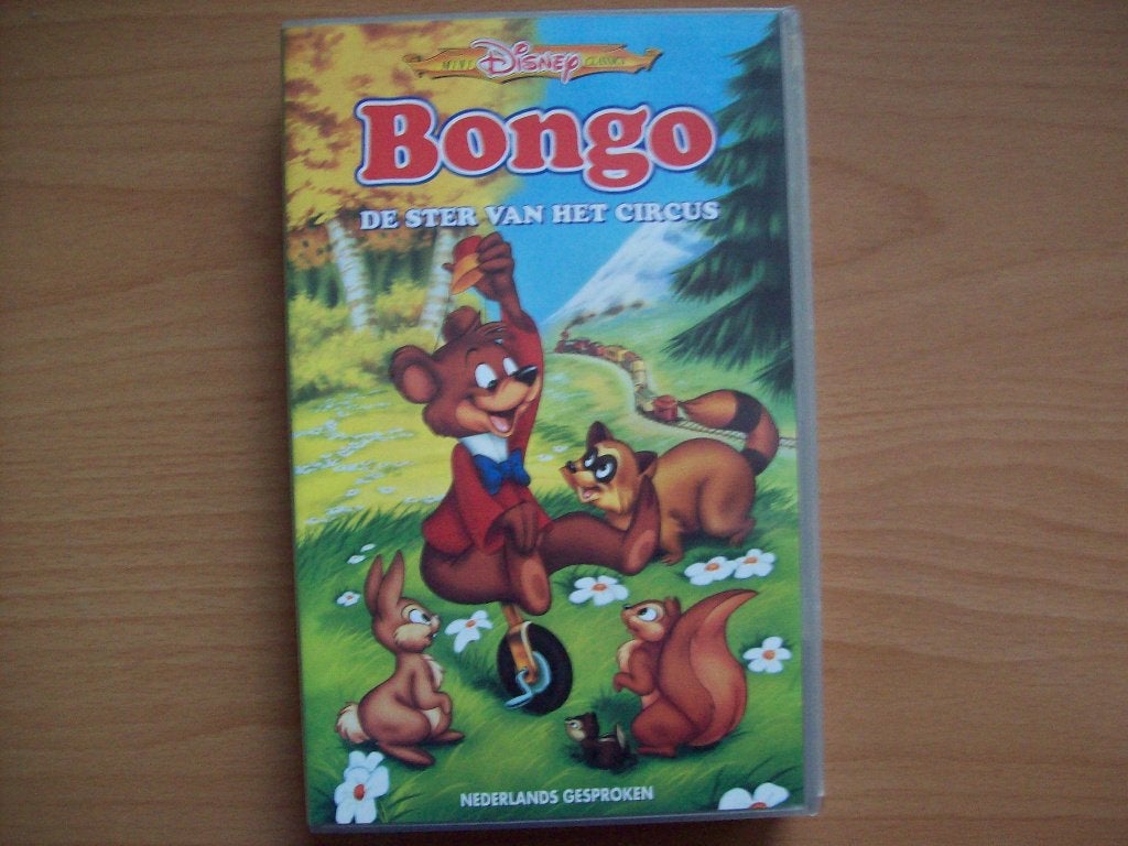 Bongo, De Ster van het Circus (Walt Disney; VHS) 0809, Tekenfilm, Alle leeftijden, Zo goed als nieuw, VHS