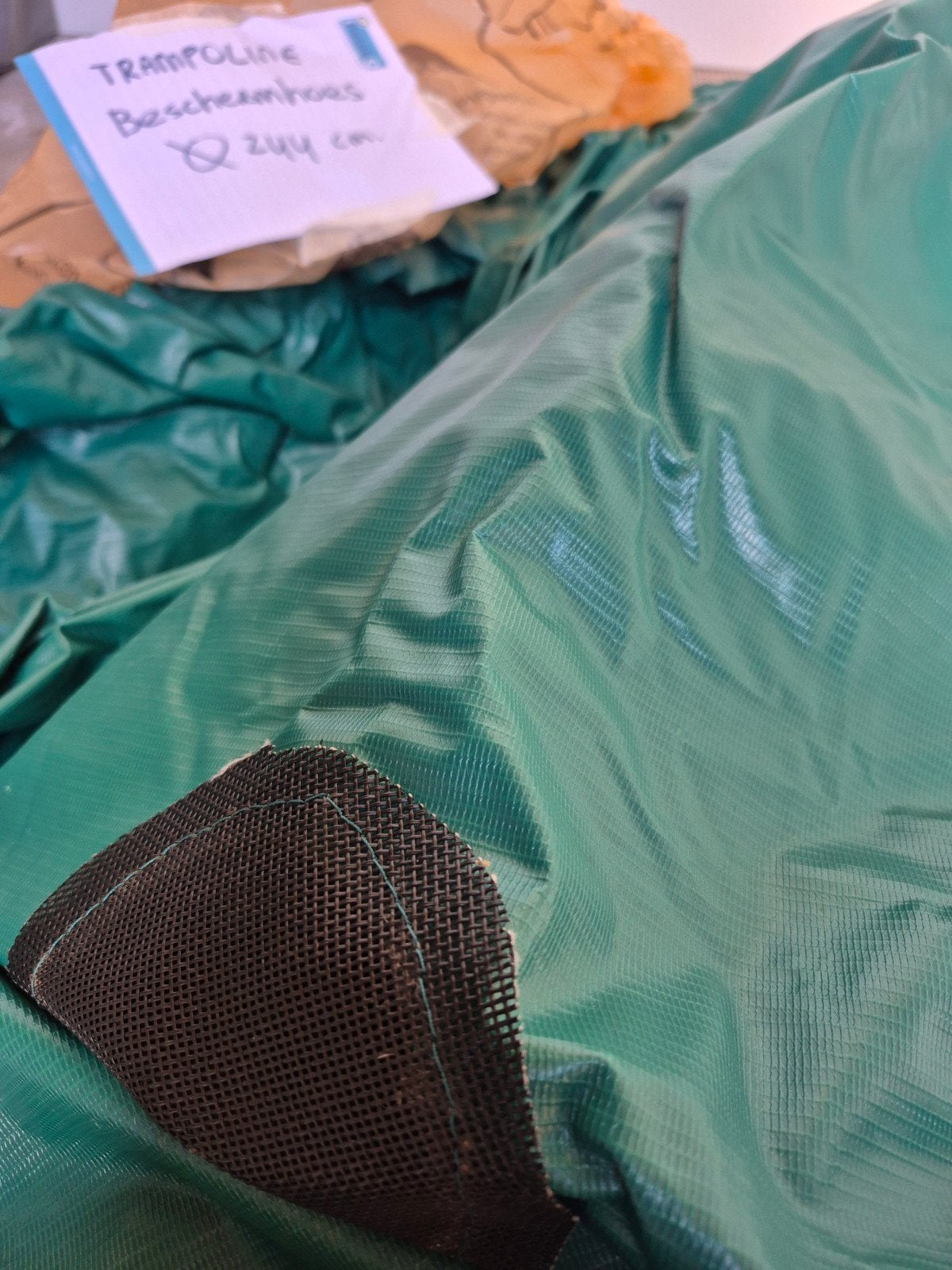 beschermhoes trampoline, Ophalen, Gebruikt