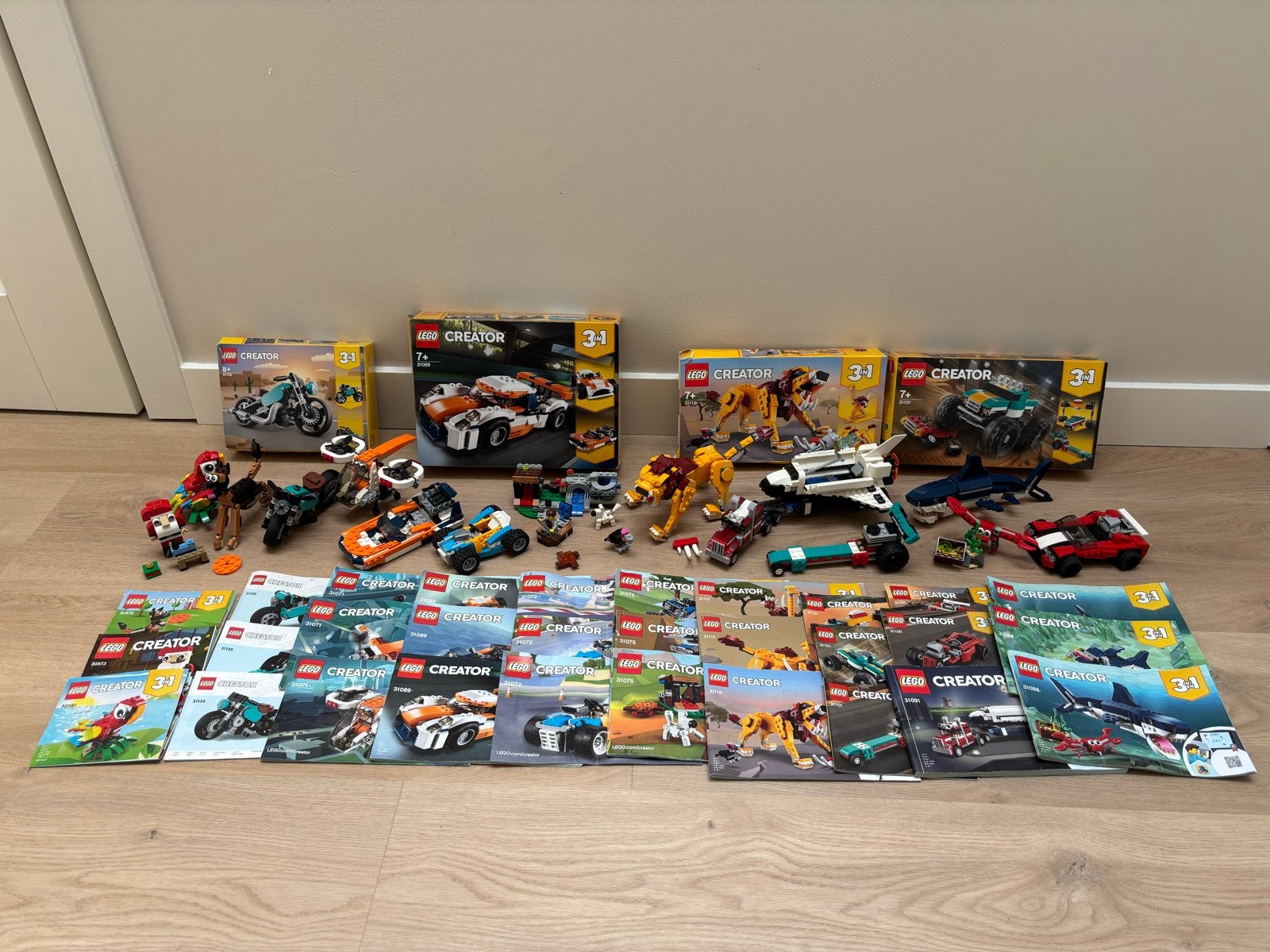 12 complete LEGO Creator 3-in-1 sets - ZGAN, Lego, Ophalen of Verzenden, Compleet, Zo goed als nieuw