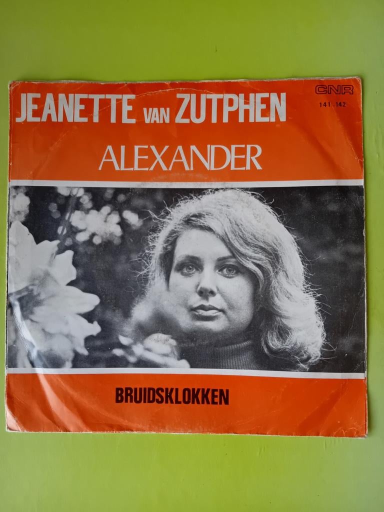 Jeanette van Zutphen - Alexander / Bruidsklokken (Single), Gebruikt, 7 inch, Ophalen of Verzenden, Levenslied of Smartlap