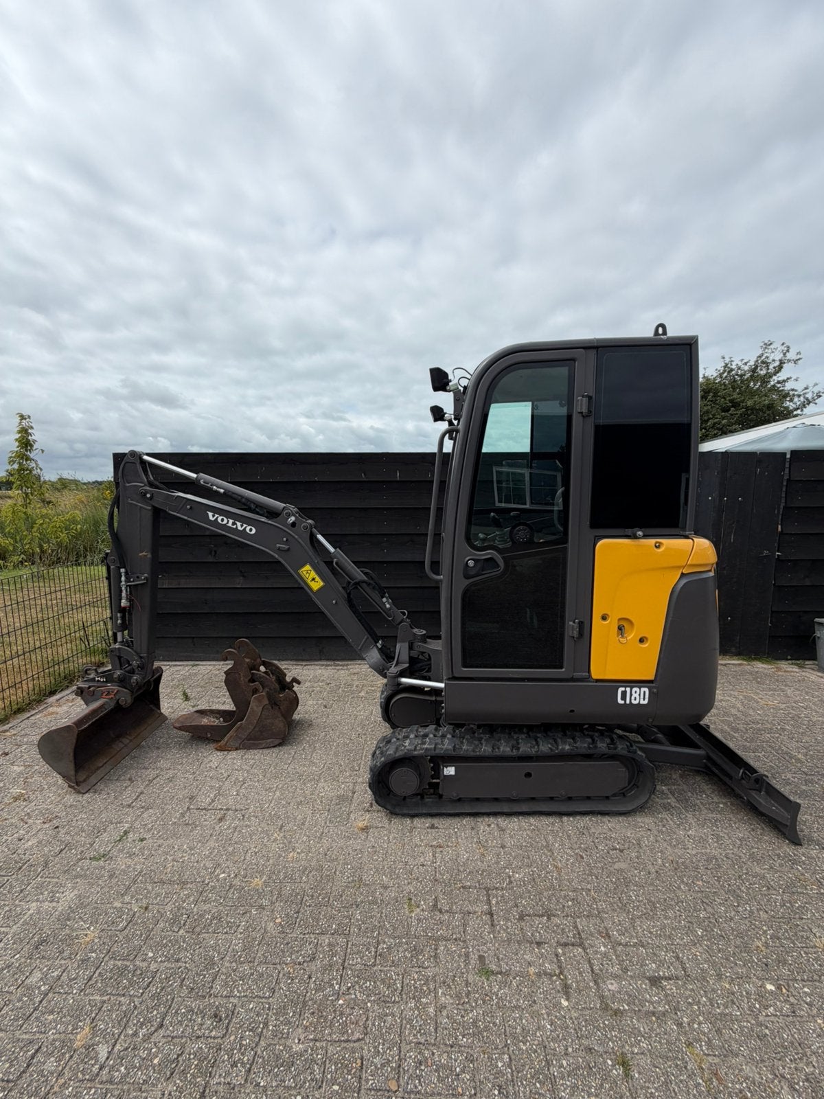 Volvo EC18D, Ophalen, Graafmachine