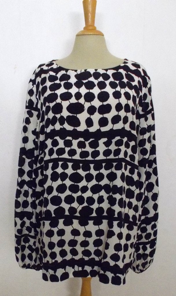 Mooie 100% luchtige silk print tuniek van Marimekko! 46, Verzenden, Nieuw, Maat 46/48 (XL) of groter, Meerkleurig