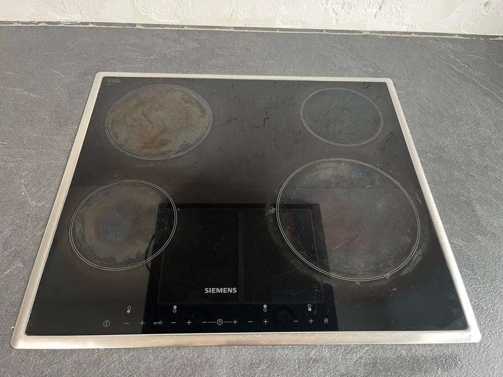 Siemens keramische kookplaat, Gebruikt, Keramisch, Inbouw, 4 kookzones