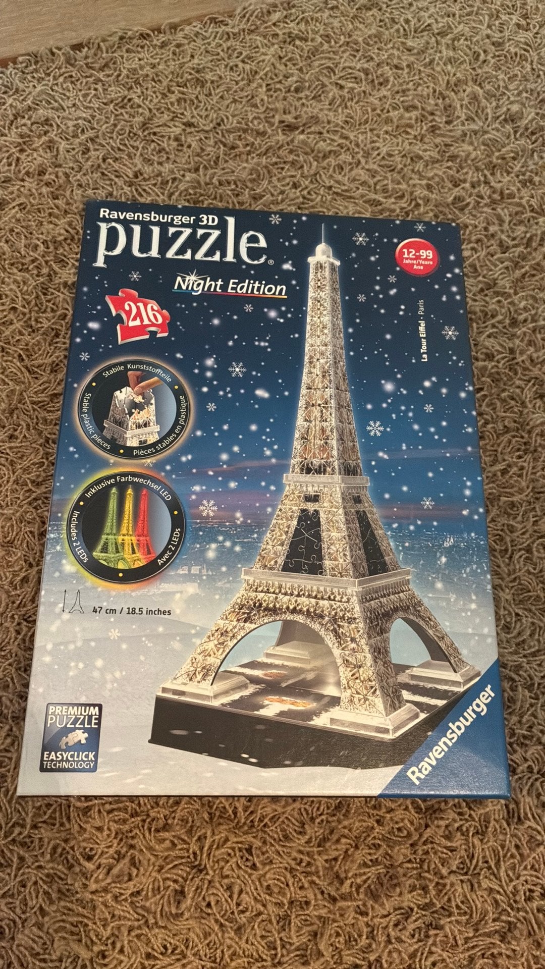 Ravensburgen 3D puzzle, Ophalen of Verzenden, Minder dan 500 stukjes, Zo goed als nieuw, Rubik's of 3D-puzzel