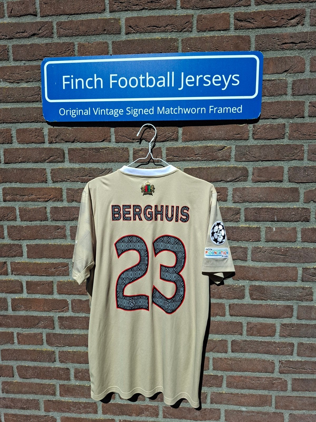 ORIGINAL AJAX THIRD KIT 22/23 DAILY PAPER BERGHUIS 23 L, Ophalen of Verzenden, Nieuw, Ajax, Shirt