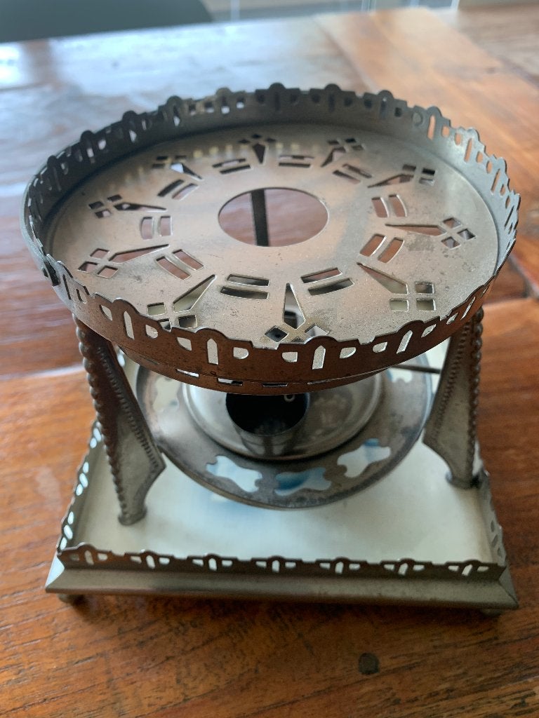 Vintage Chinese theepot met rechaud, Antiek en Kunst, Ophalen