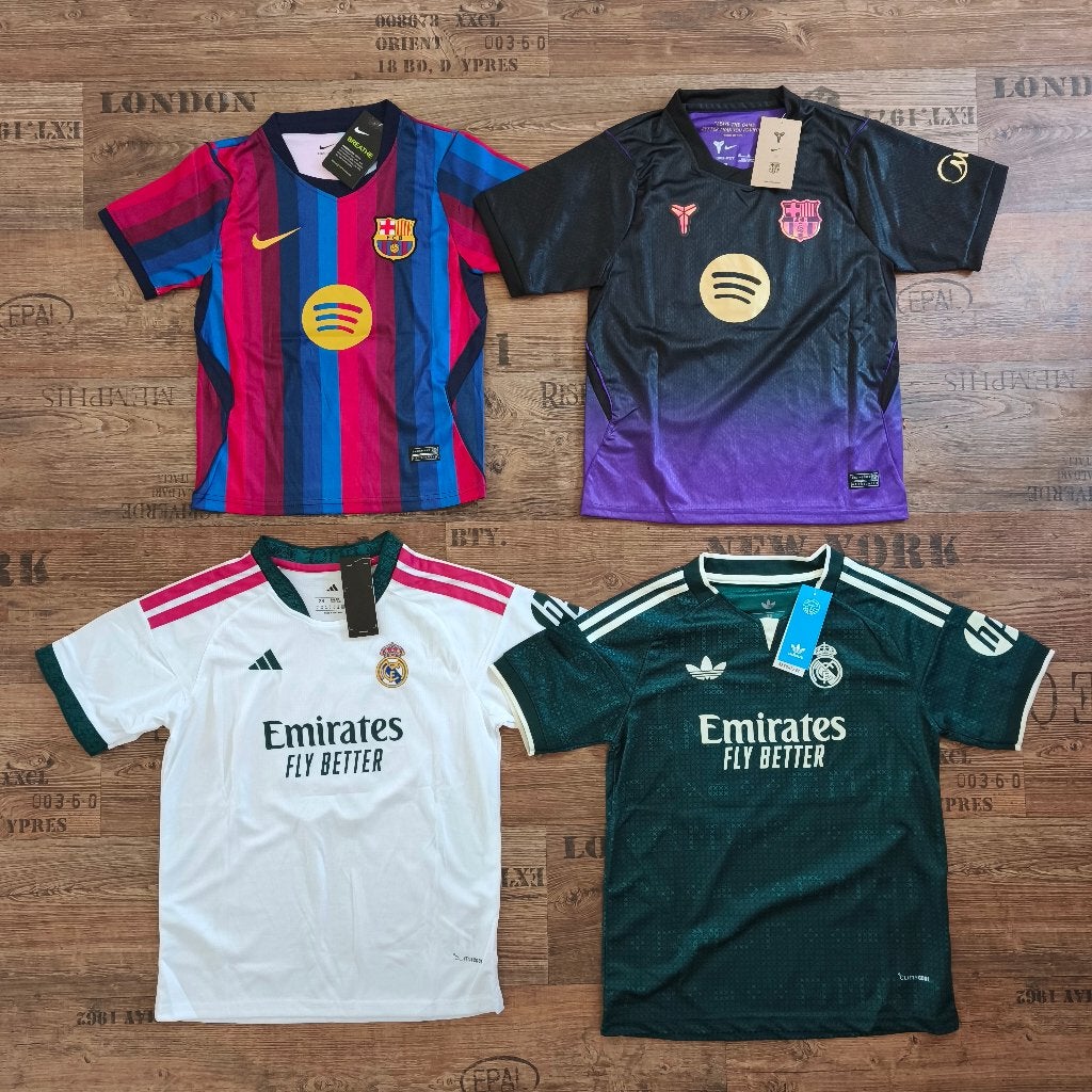 Fc Barcelona Real madrid Tenue Shirt Trainigspak 26/27, Maat XS of kleiner, Ophalen of Verzenden, Nieuw, Set