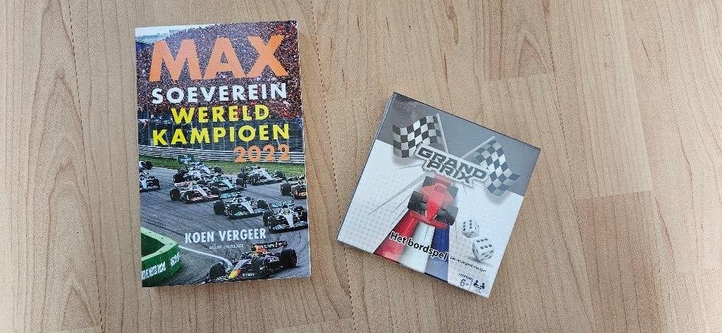 Max soeverein wereldkampioen 2022 en Grand Prix het bordspel, Koen Vergeer, Nieuw, Ophalen of Verzenden, Overige sporten