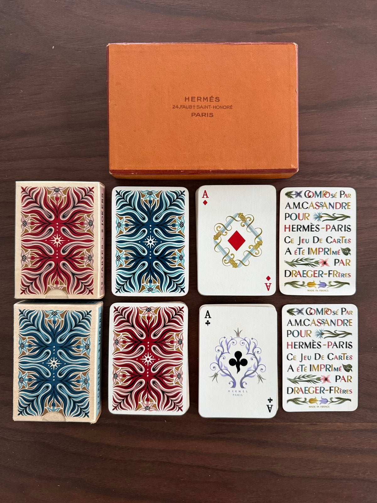 Hermès Vintage Speelkaarten Set - Cassandre Draeger Frères, Ophalen of Verzenden
