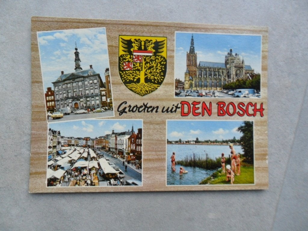 Den Bosch, markt/auto, Verzenden, 1980 tot heden, Ongelopen, Noord-Brabant