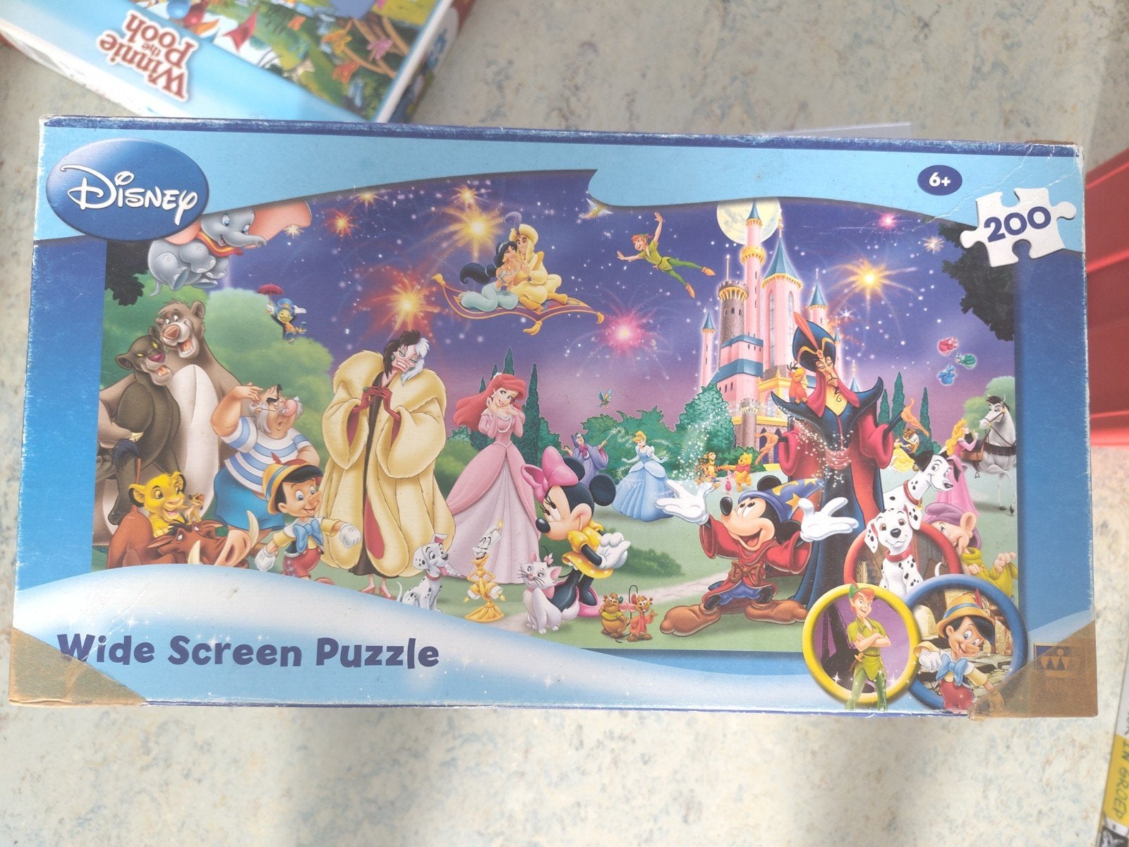 Disney Wide Screen Puzzel 200 stukjes, Ophalen, Minder dan 500 stukjes, Gebruikt, Legpuzzel