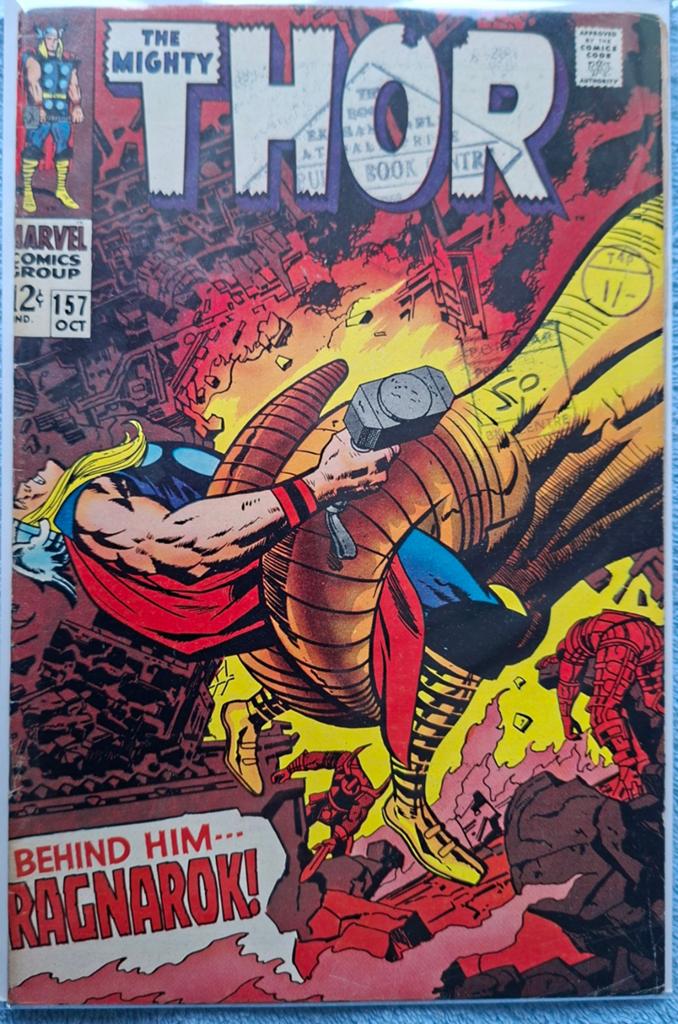 MIGHTY THOR #157. 1968. MARVEL SILVER-AGE CLASSIC. STAN LEE., Boeken, Strips | Comics, Eén comic, Ophalen of Verzenden, Gelezen