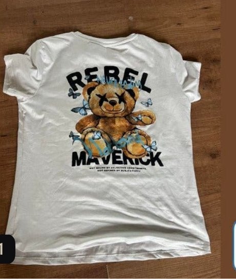 T shirt rebel, Ophalen of Verzenden, Zo goed als nieuw, Korte mouw