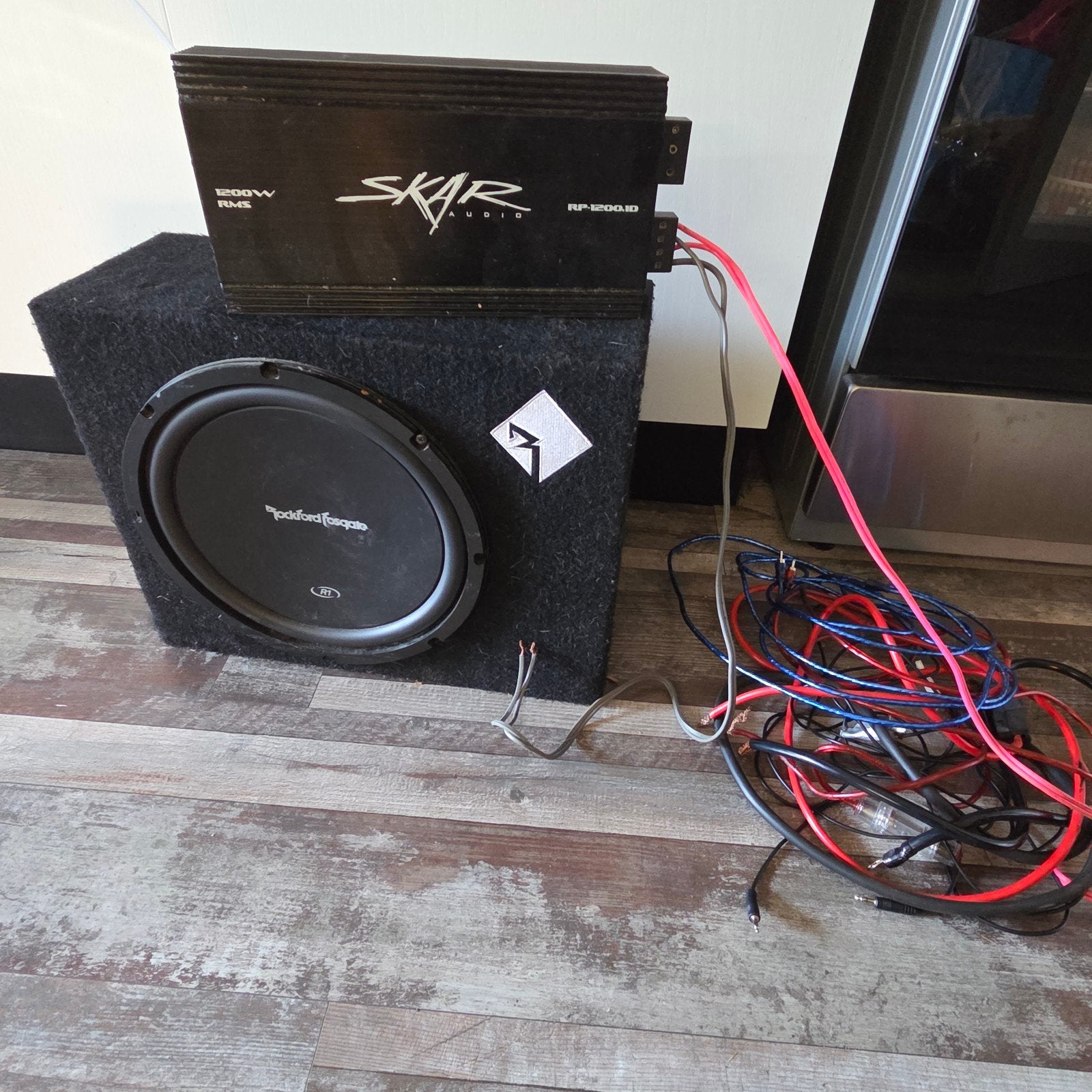 Rockford Fosgate Subwoofer met Skar Audio Versterker, Ophalen of Verzenden, Gebruikt