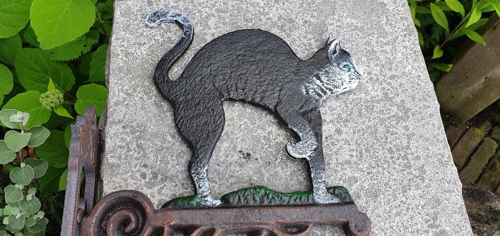 gietijzeren deurbel /POES / KAT, Tuin en Terras, Tuinwanddecoratie, Huis en tuin decoratie Marie, Nieuw, Info@huisentuindecoratiemarie.nl