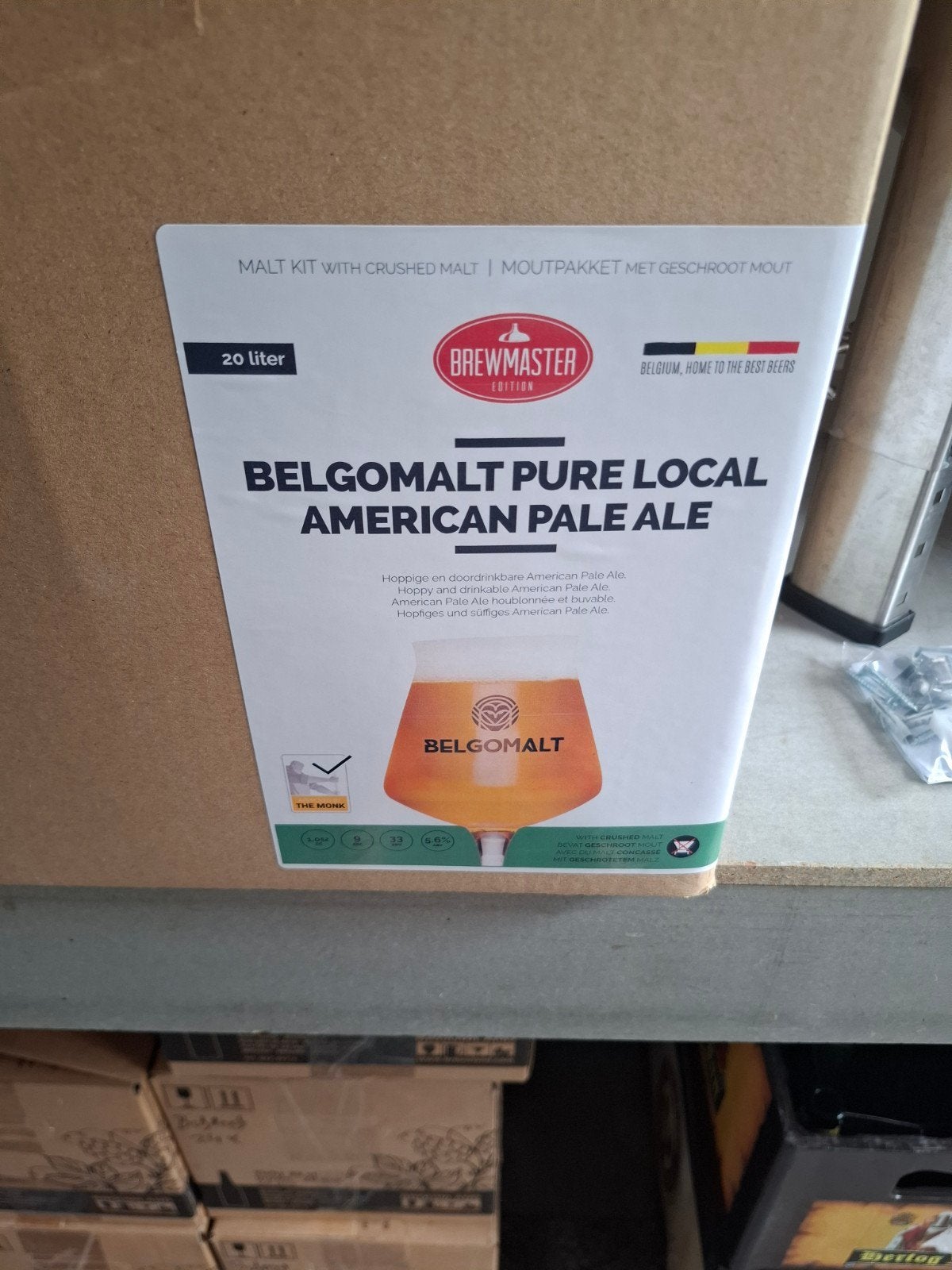 Brouwpakket Belgomalt Pure Local American Pale Ale 20L, Hobby en Vrije tijd, Ophalen, Nieuw