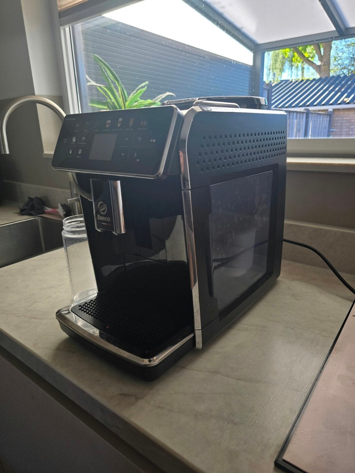 Saeco Koffiemachine 6580, Witgoed en Apparatuur, Ophalen, Gebruikt, Koffiemachine, Koffiebonen