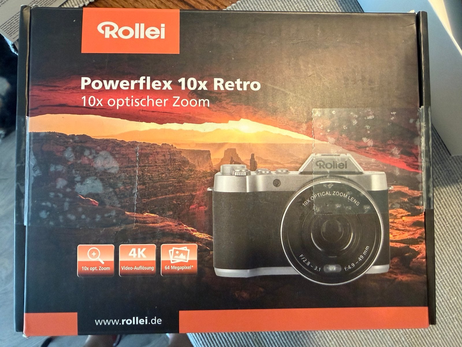 Nieuw in doos: Rollei Powerflex 10x Retro camera, Info@rollei.de, Rollei, Duitsland, Compact