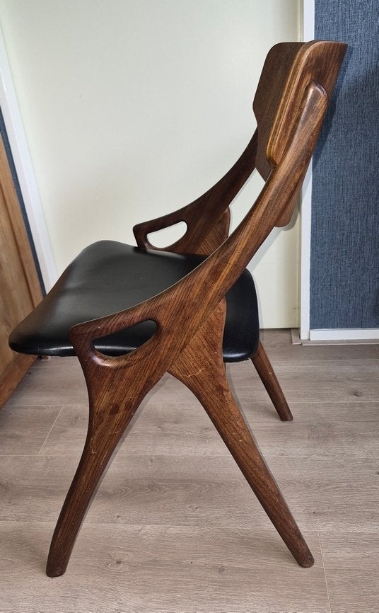 4x Arne Hovmand Olsen jaren 60 stoelen, Ophalen, Gebruikt, Vintage, Vier