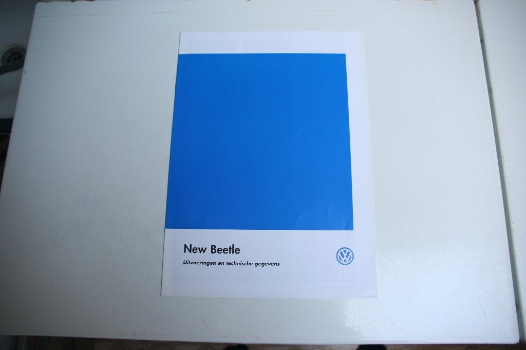 Folder Volkswagen Beetle uitv. + tech.gegevens (10-1998) 149, Ophalen of Verzenden, Nieuw, Volkswagen