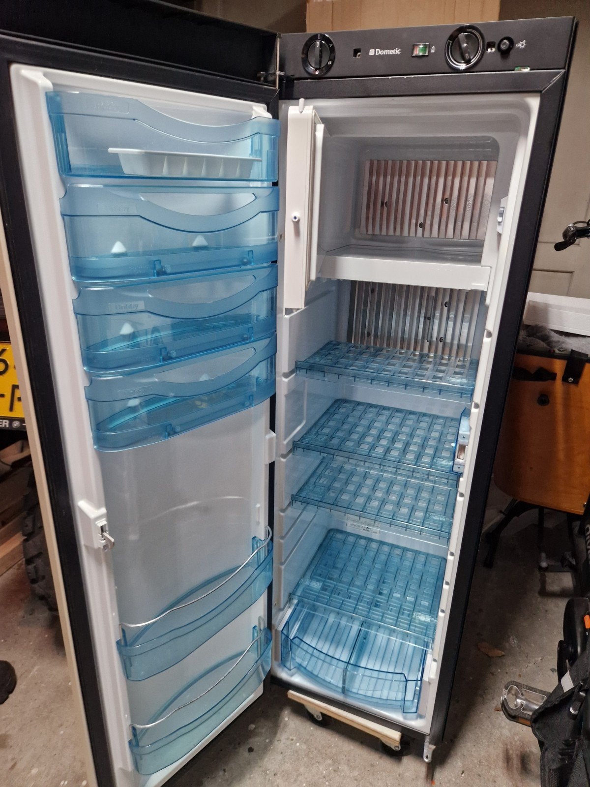 dometic absorptiekoelkast, Ophalen, Gebruikt