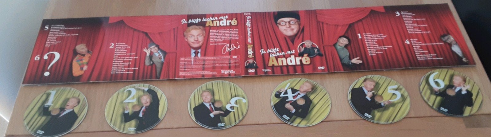 Je blijft lachen met André - Complete deluxe 6 DVD Boxset, Overige artiesten, Alle leeftijden, Zo goed als nieuw, Verzamelbox of complete uitgave