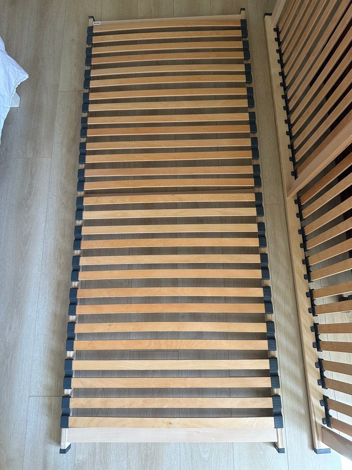 Lattenbodem 2x 80x200 cm Bossflex 200 vlak van Beter Bed, Ophalen, Eenpersoons, Zo goed als nieuw, 80 cm