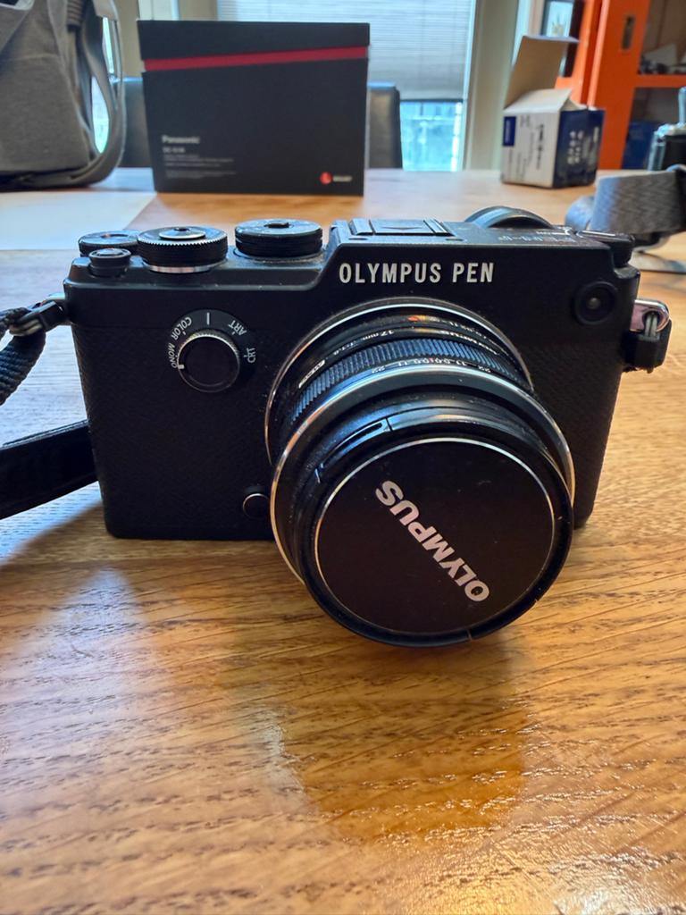 Olympus PEN-F met M.Zuiko Digital 17mm 1:1.8 lens, Compact, Ophalen of Verzenden, Zo goed als nieuw, Olympus