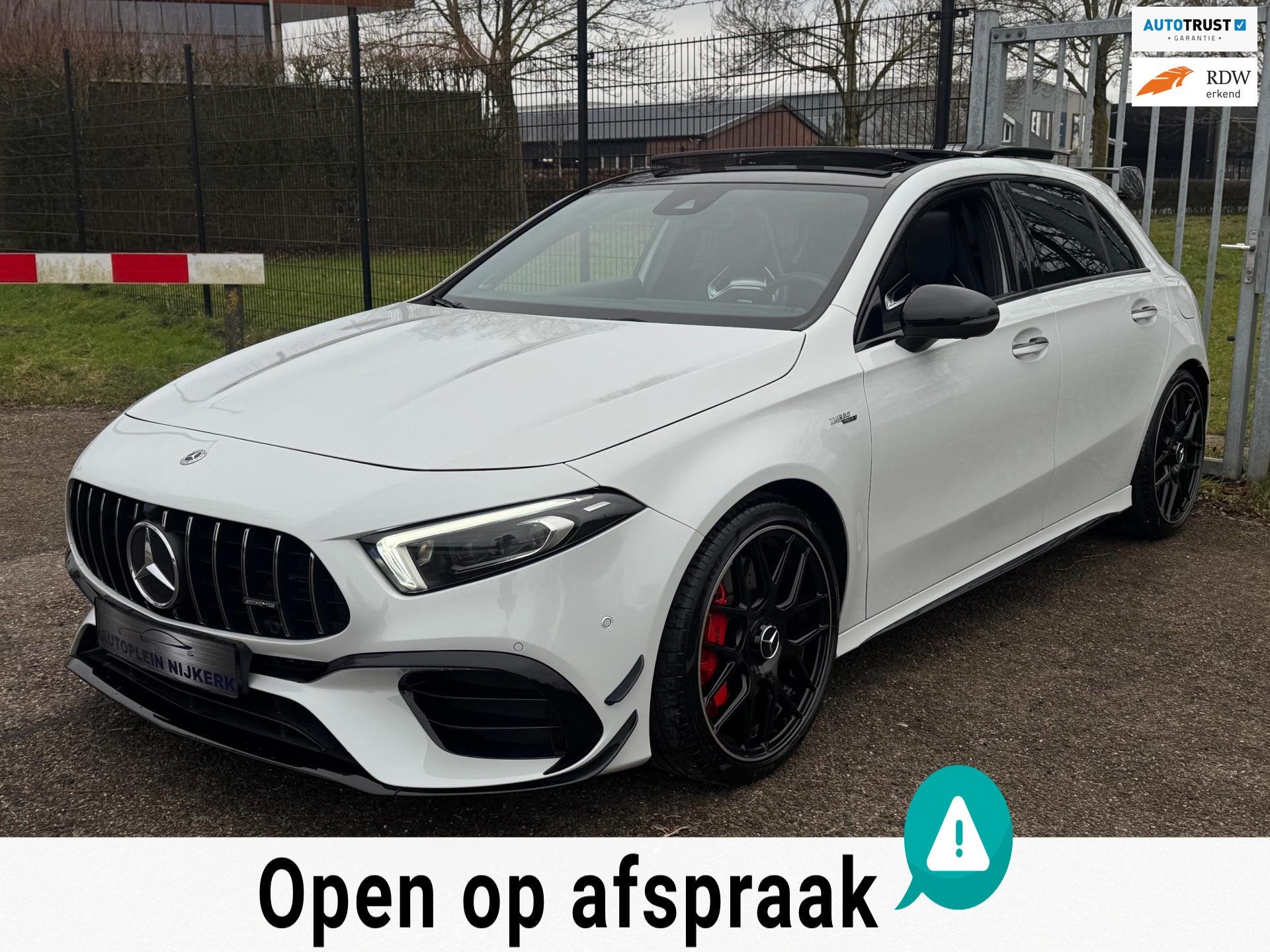 Mercedes-Benz A-klasse AMG A45 S 4MATIC+ Premium Plus Pano 3, Auto's, Mercedes-Benz, Automaat, Gebruikt, Euro 6, 4 cilinders