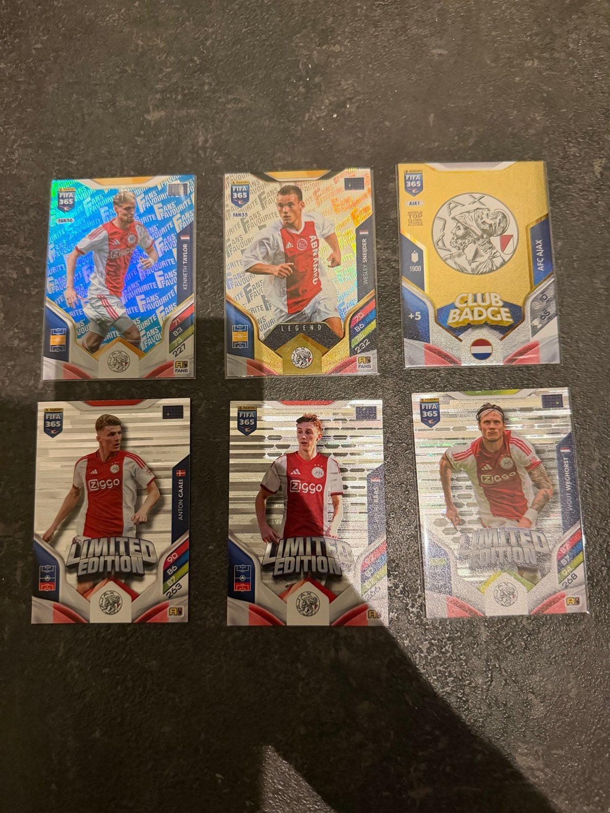 Ajax FIFA 365 Panini 2025-2026 Kaartenbundel (6 stuks), Ophalen of Verzenden, Nieuw, Meerdere plaatjes
