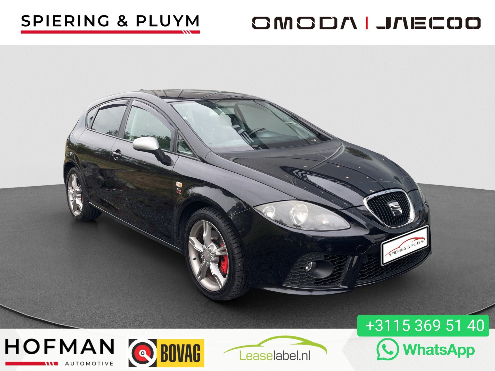 SEAT Leon 2.0 TFSI FR | NL auto | Leder | Carplay | Volledig, Auto's, Seat, Gebruikt, Zwart, Leon, Zwart